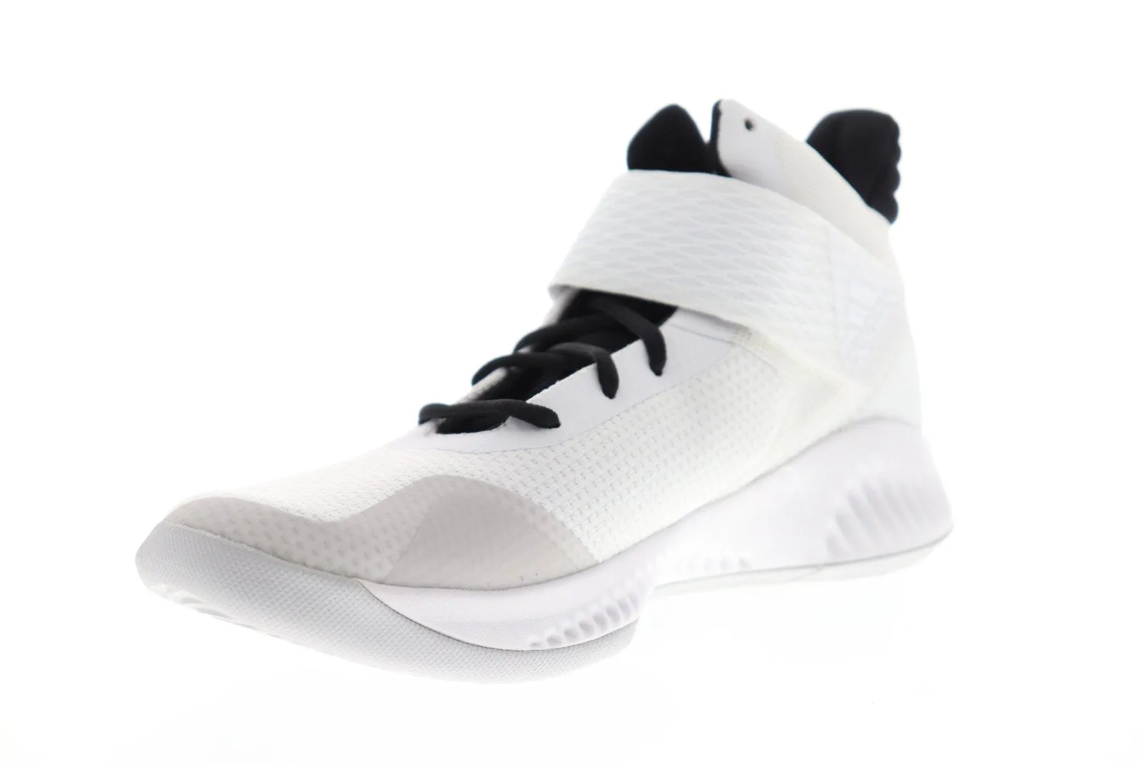 Adidas Explosive Bounce 2018 Mens White High Top Athletic Gym Basketball Shoes