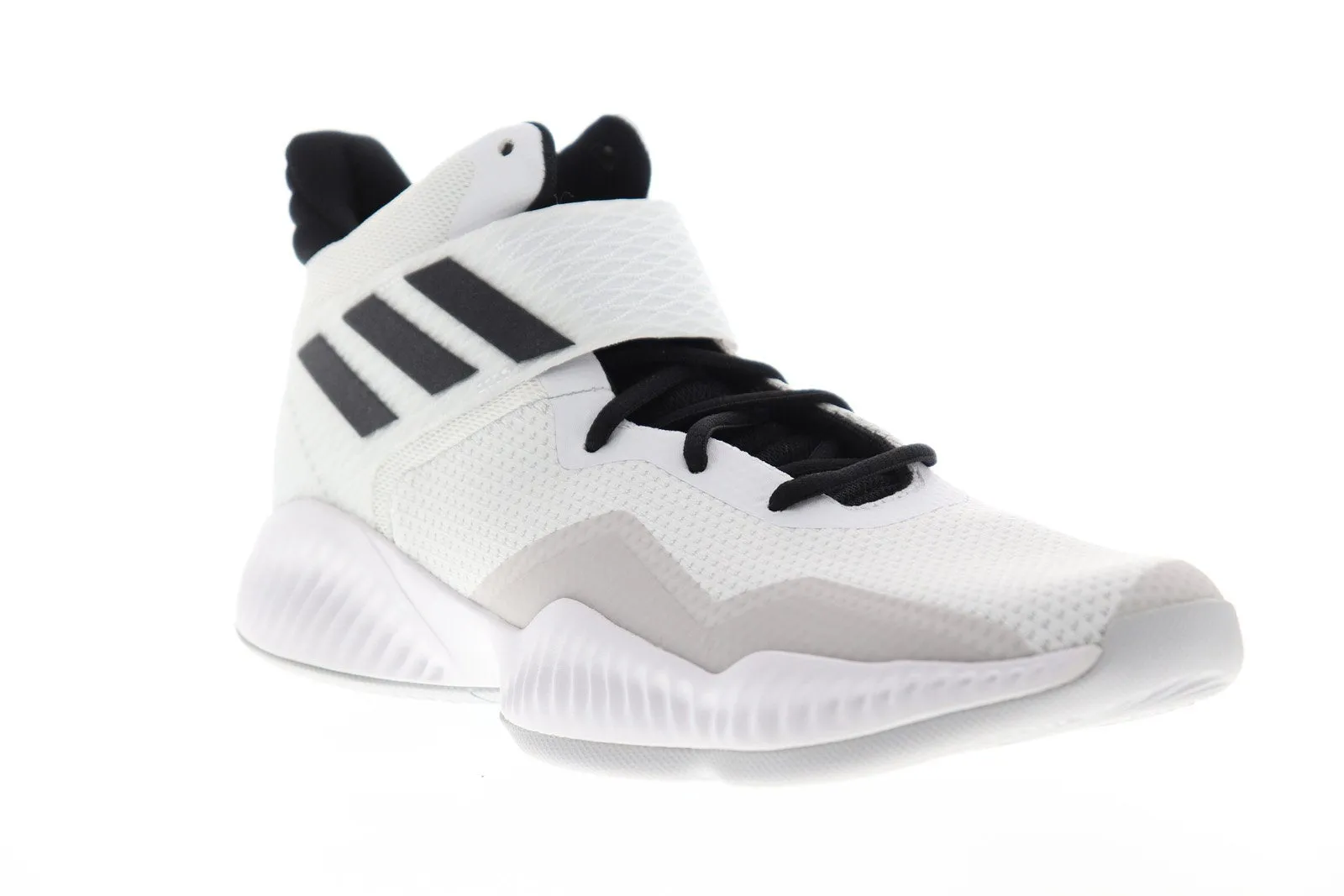 Adidas Explosive Bounce 2018 Mens White High Top Athletic Gym Basketball Shoes