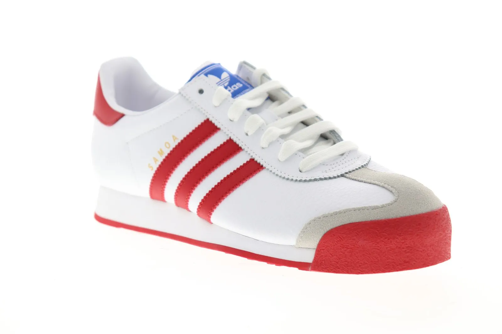 Adidas Samoa EG3001 Mens White Suede Originals Lace Up Lifestyle Sneakers Shoes