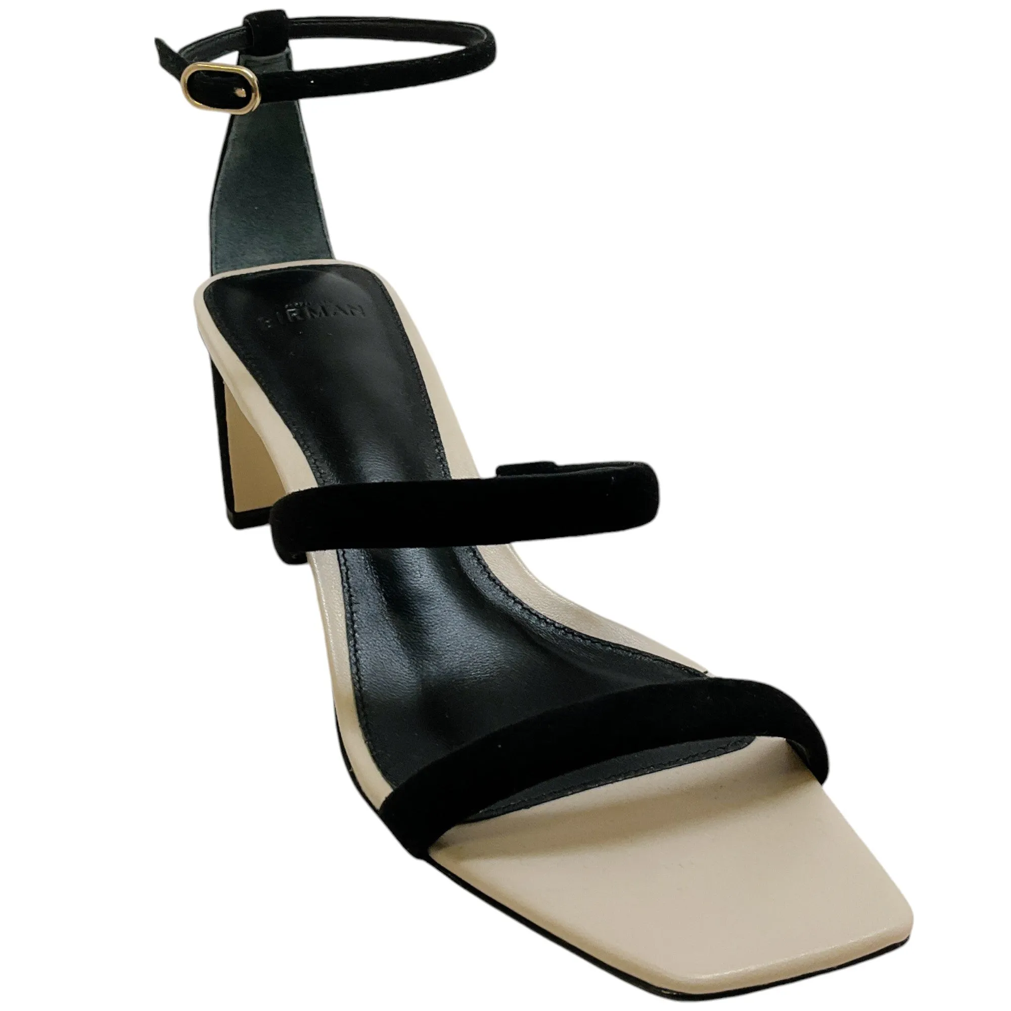 Alexandre Birman Black Suede Lally Pillar 60 Sandals