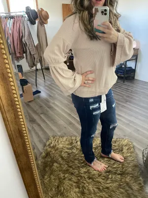 Bell Sleeve Casual Top