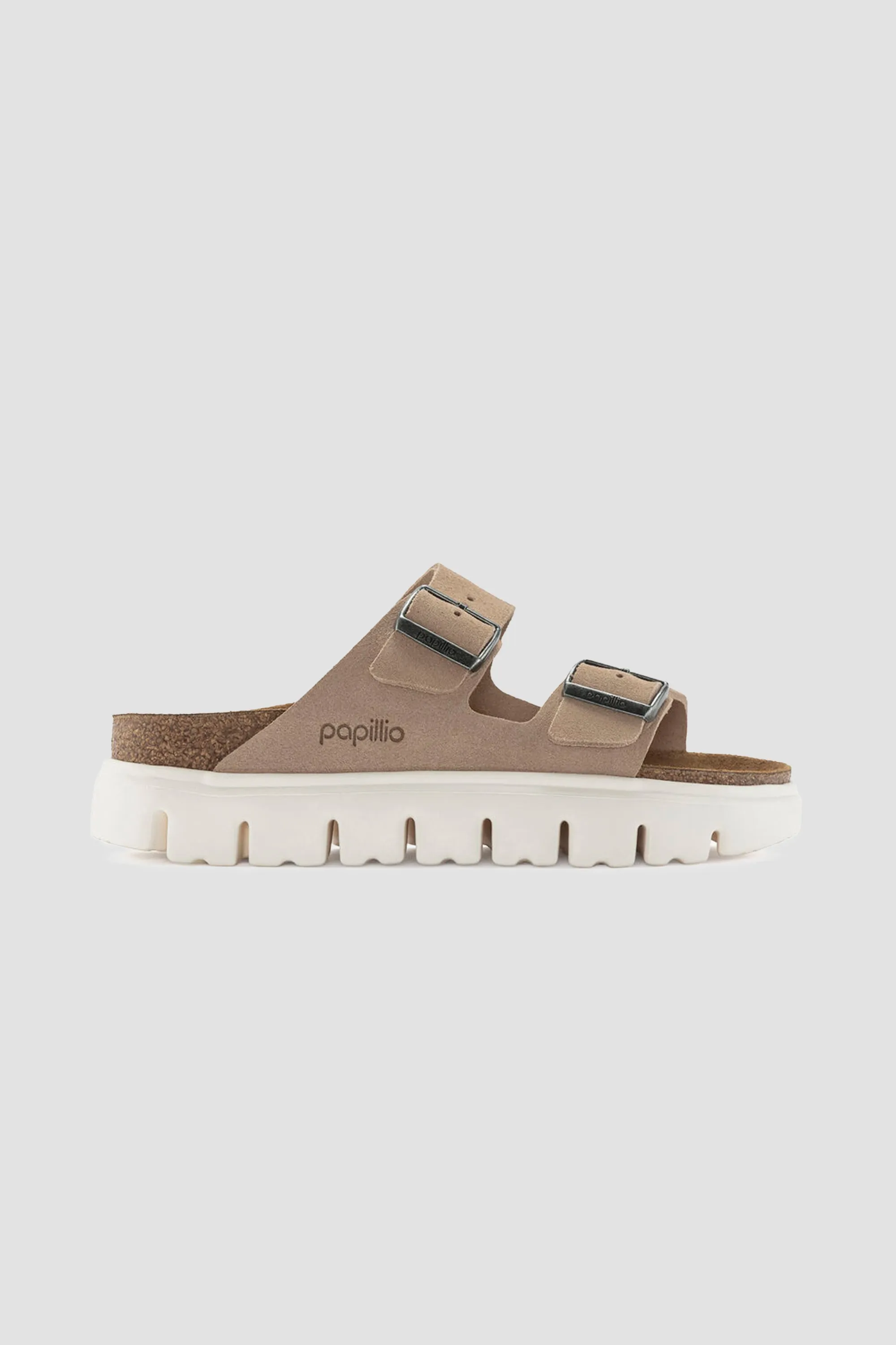 Birkenstock Unisex Arizona Chunky Suede Leather in Warm Sand