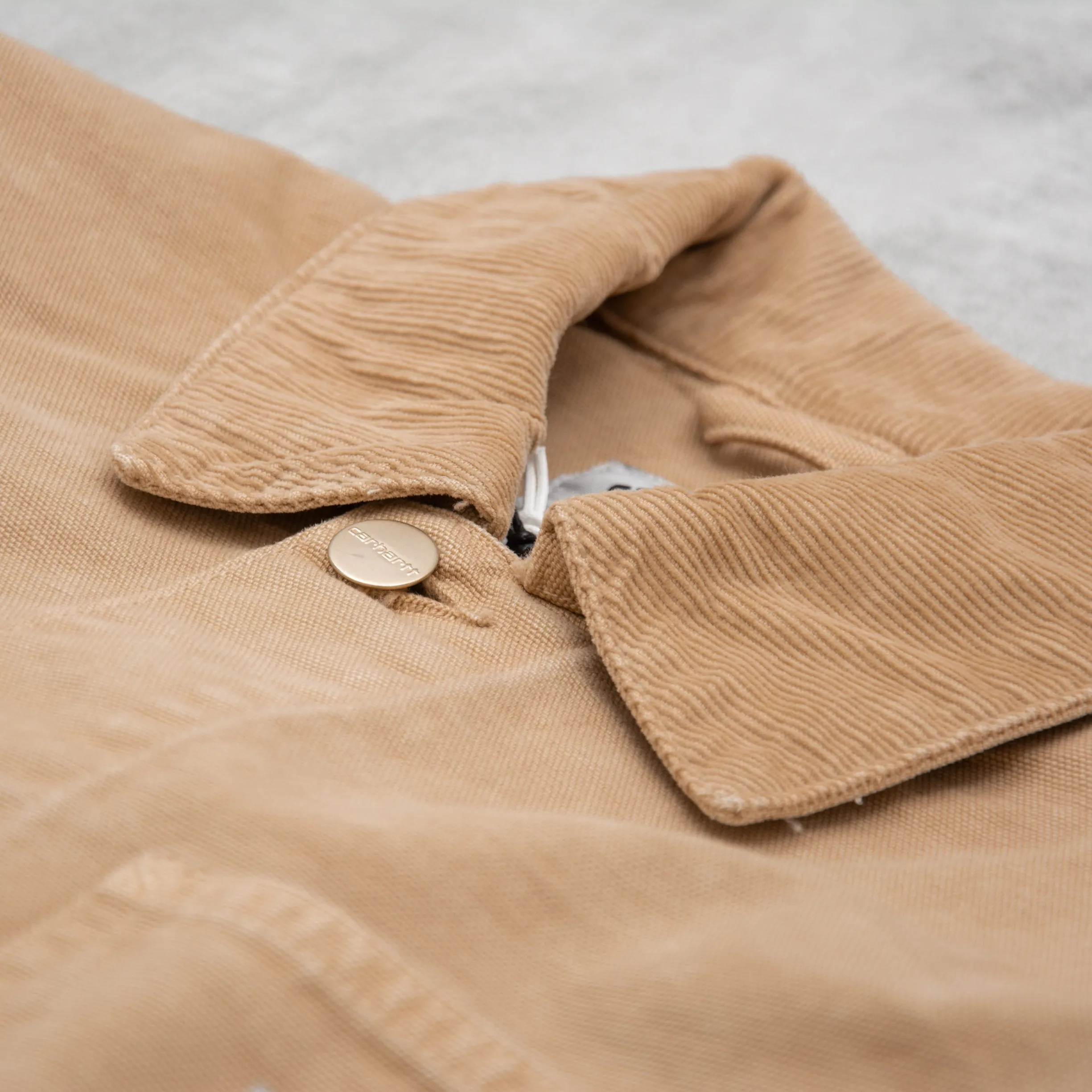 Carhartt WIP Michigan Coat Worn Canvas - Dusty H Brown