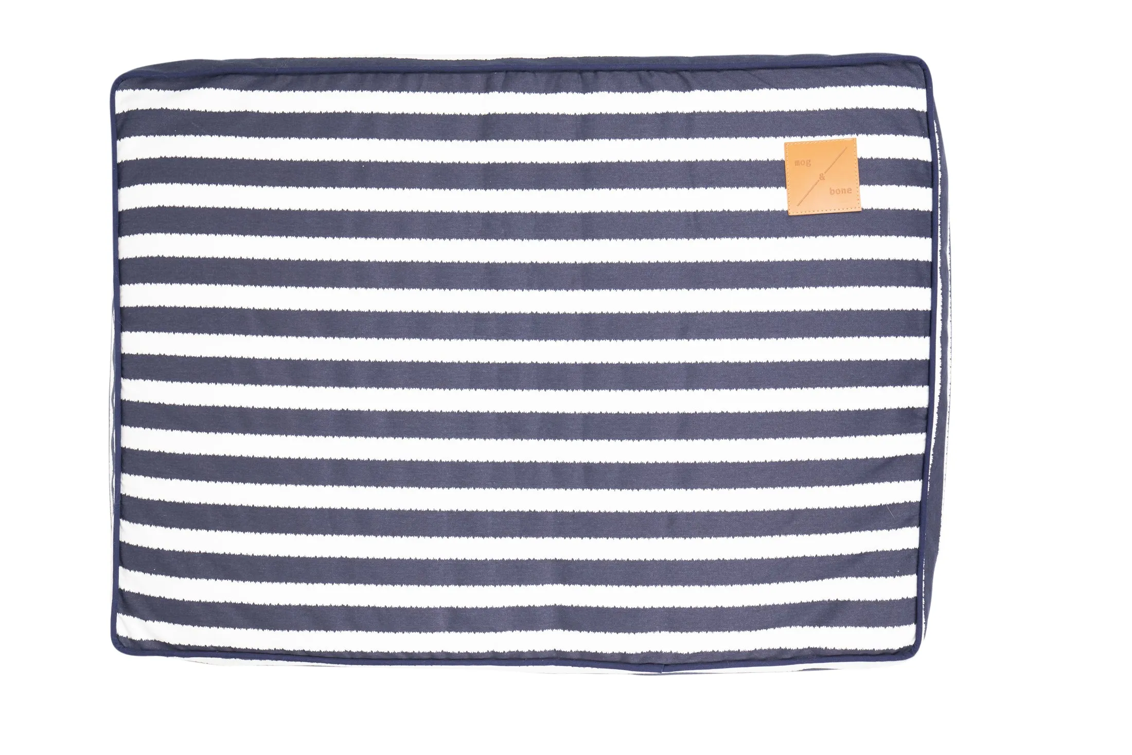 Cushion Bed COVER - Navy Hampton Stripe