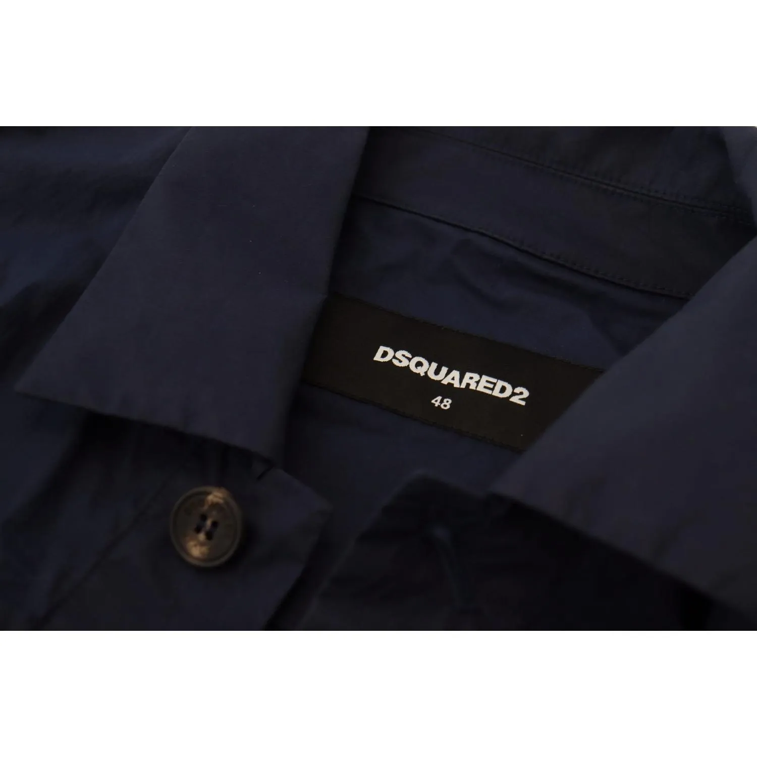 Dsquared² Svelte Dark Blue Cotton Shirt