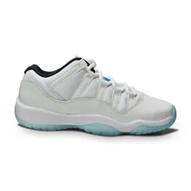 Juniors Nike Jordan 11 Retro Low (GS) - 528896 117 - White Legend Blue White Black