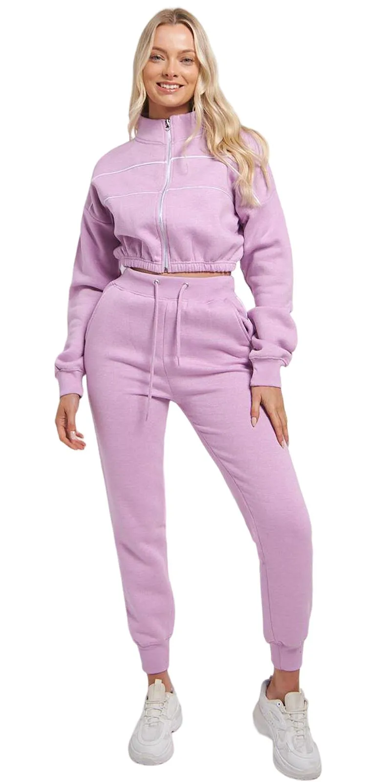 Ladies 2 Pieces Zipped Tracksuit