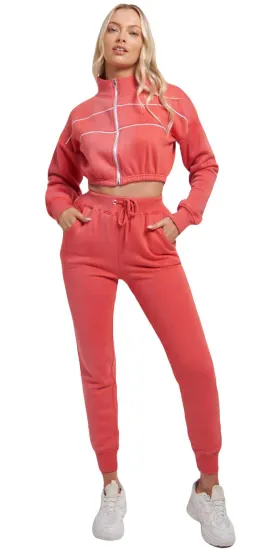 Ladies 2 Pieces Zipped Tracksuit