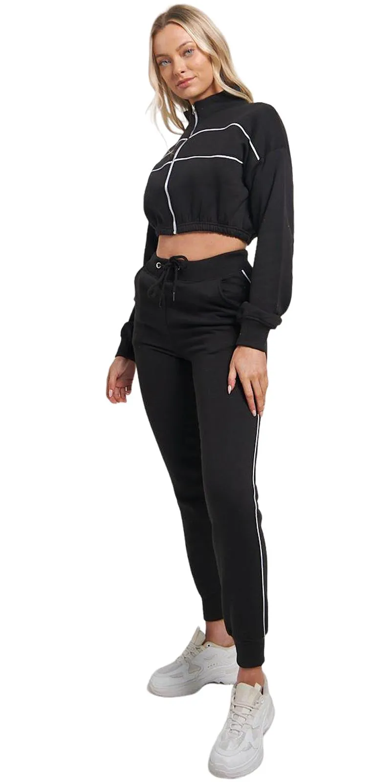 Ladies 2 Pieces Zipped Tracksuit