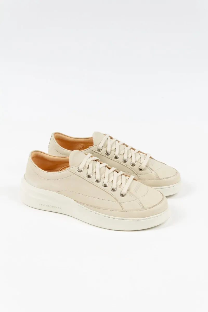 Lotus Sneaker | Ecru Leather