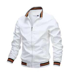 Men's Fashionable Ribbed Bomber Jackets