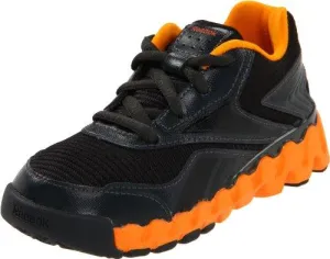 Reebok TODDLER Mini Zigactivate Black & Orange Running Tennis Shoes (4)