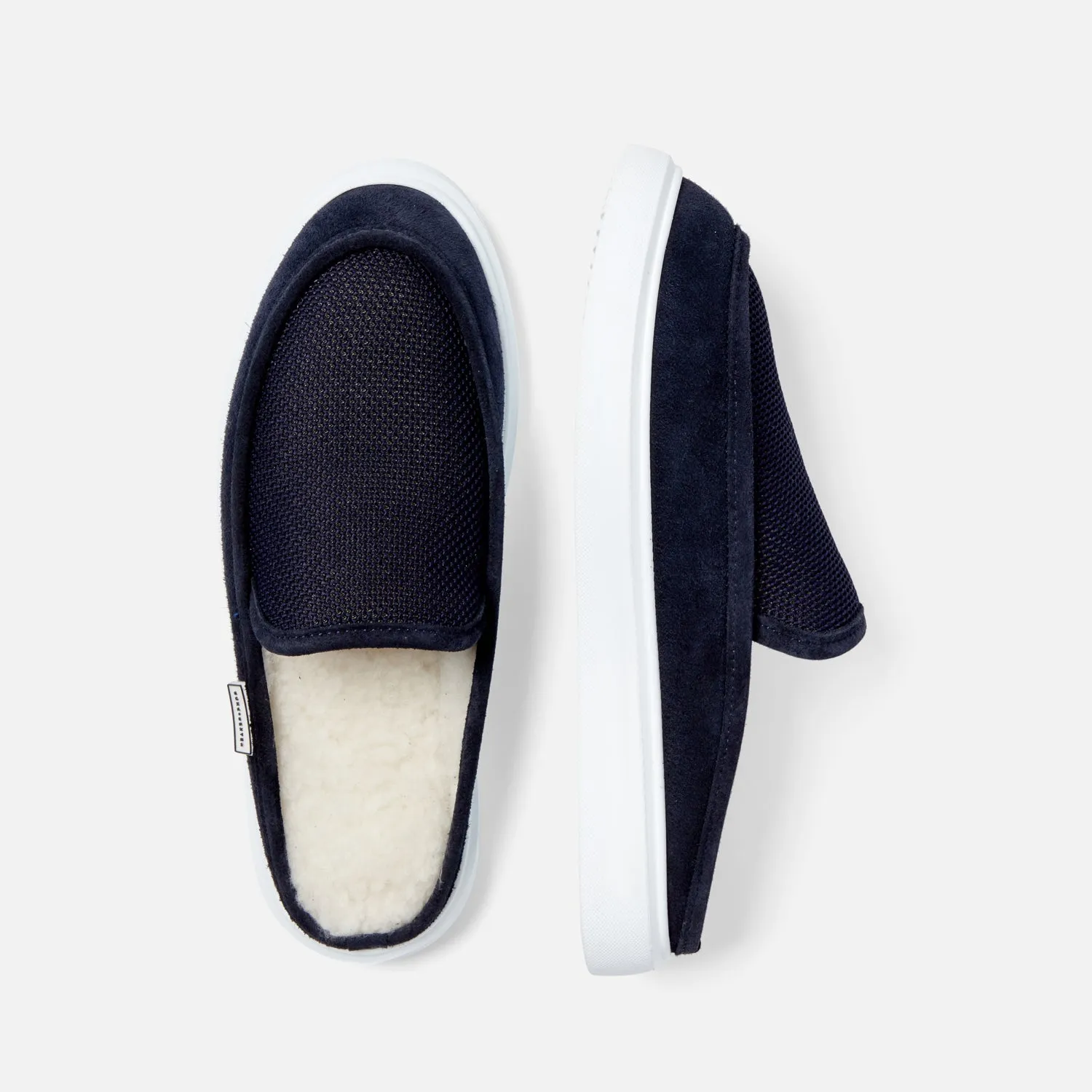 Sean Navy Slipper - Women's