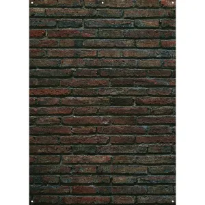 X-Drop Canvas Backdrop - Grungy Brick Wall (5' x 7')